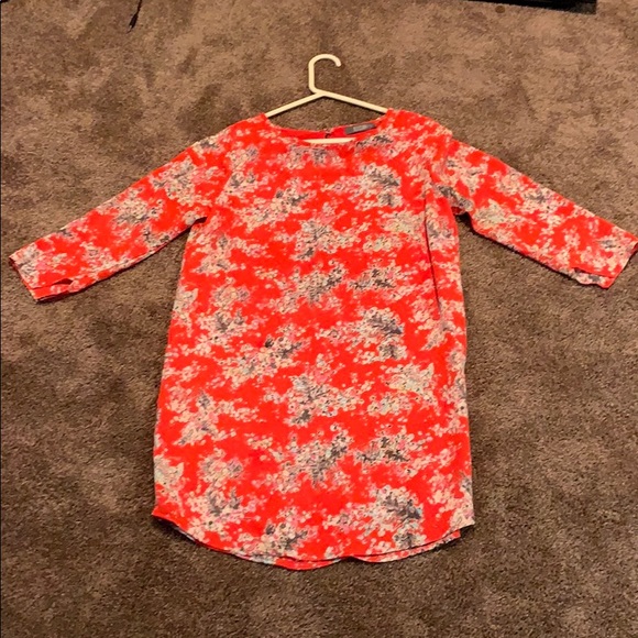 Evereve Red Floral Dress - Picture 1 of 2